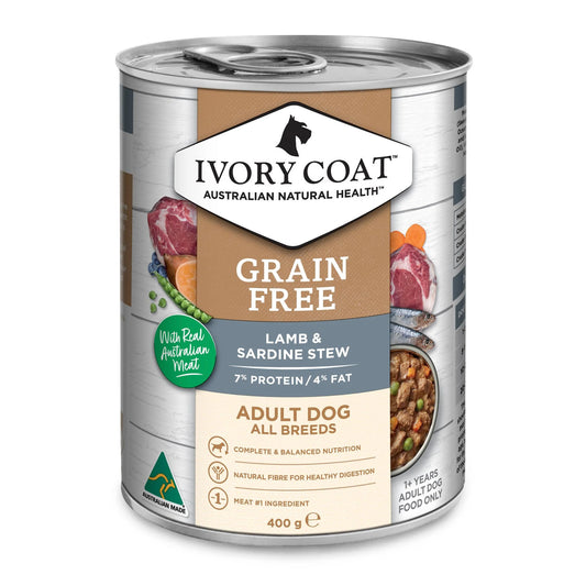 Ivory Coat Dog Lamb & Sardine Stew 400g (12pk)