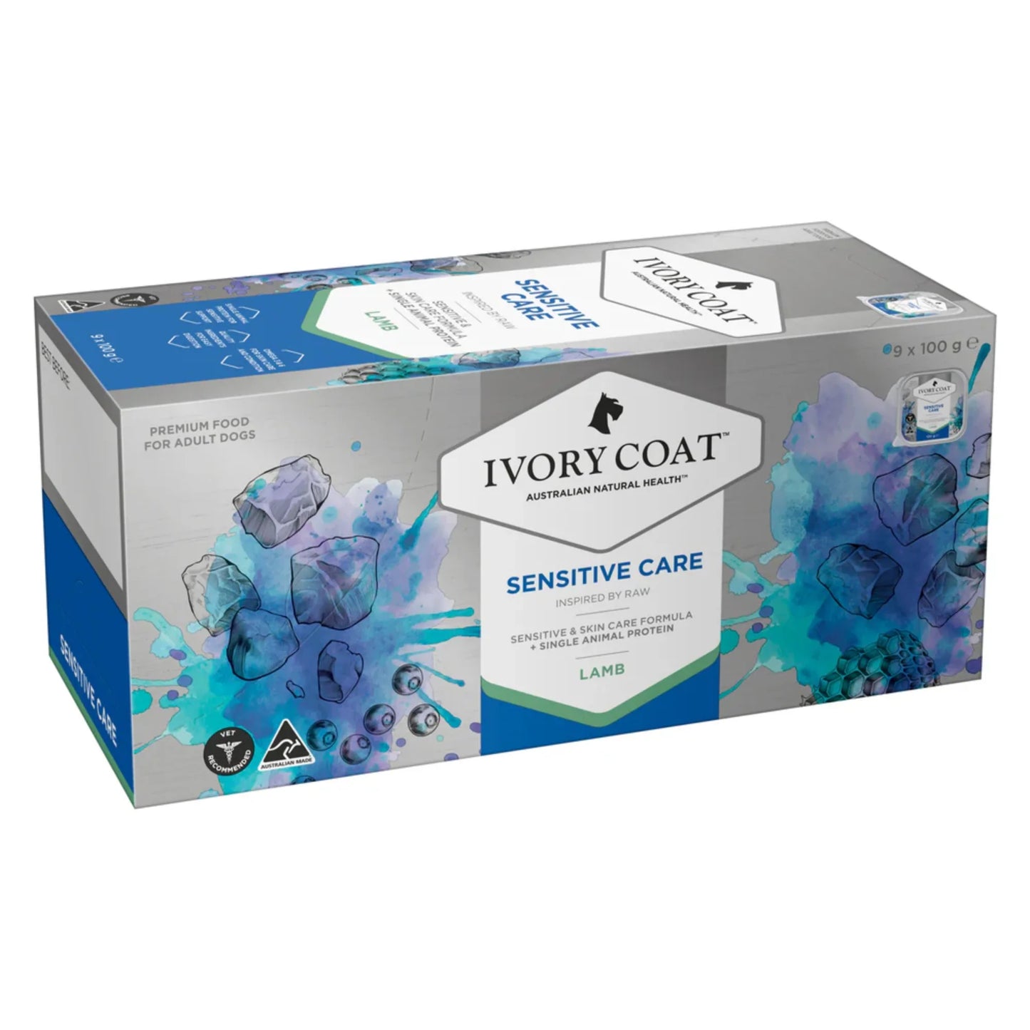 Ivory Coat Inspired by Raw Dog Sensitive Care 100g (9pk)