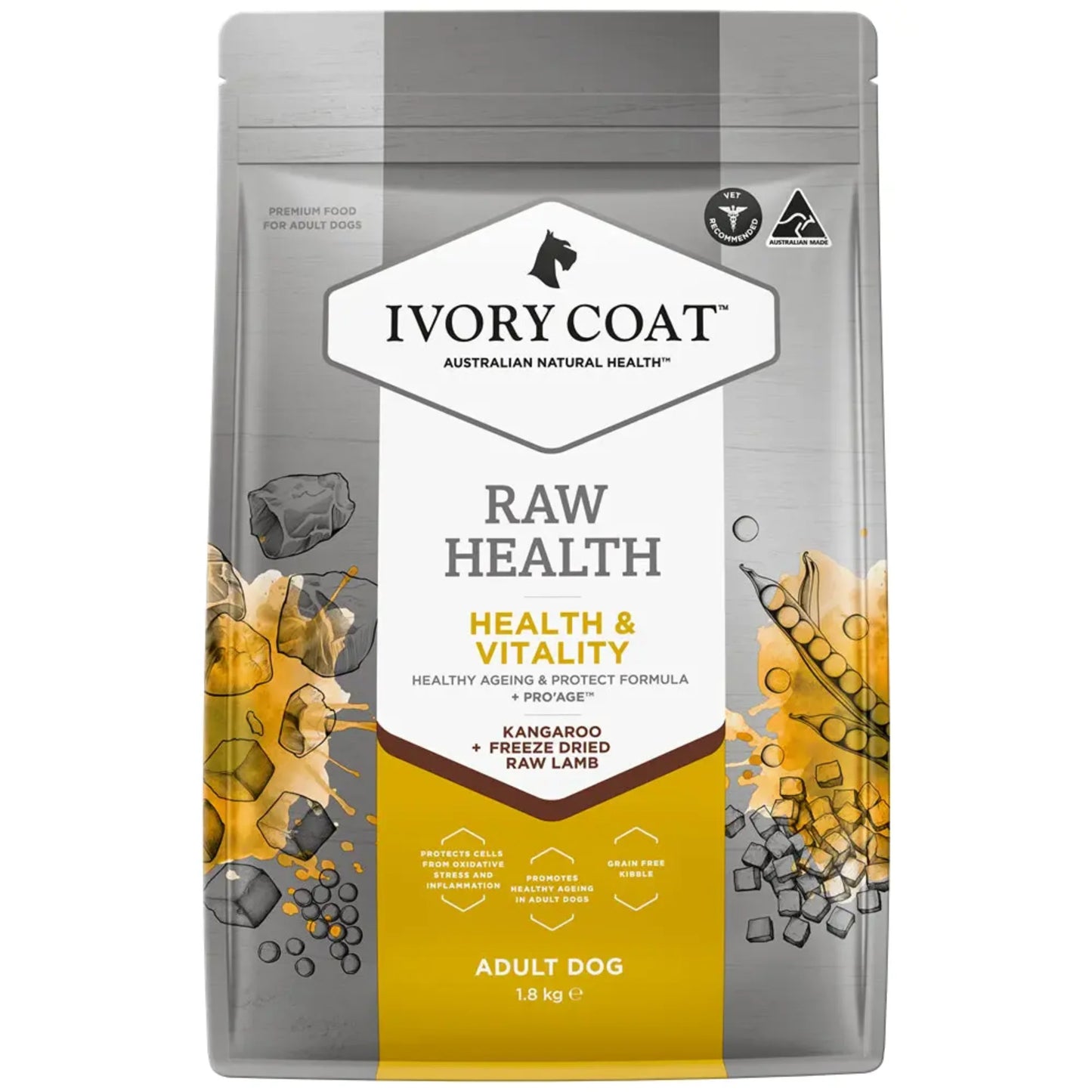 Ivory Coat Dog Raw Health - Health & Vitality