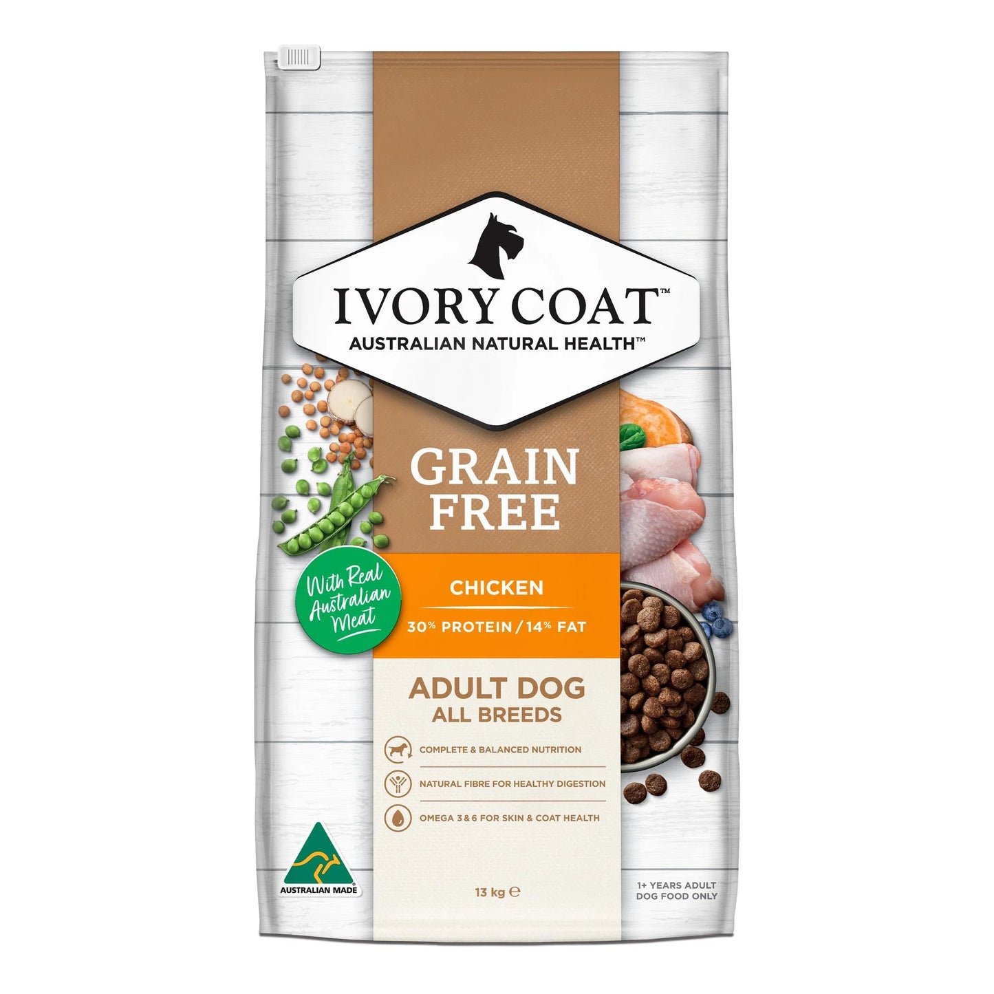 Ivory Coat Dog Grain Free Adult Chicken & Coconut Oil