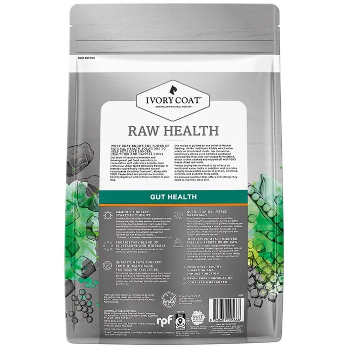 Ivory Coat Dog Raw Health - Gut Health