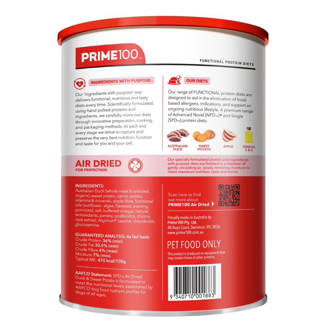 PRIME100 SPD Air Dried Duck & Sweet Potato