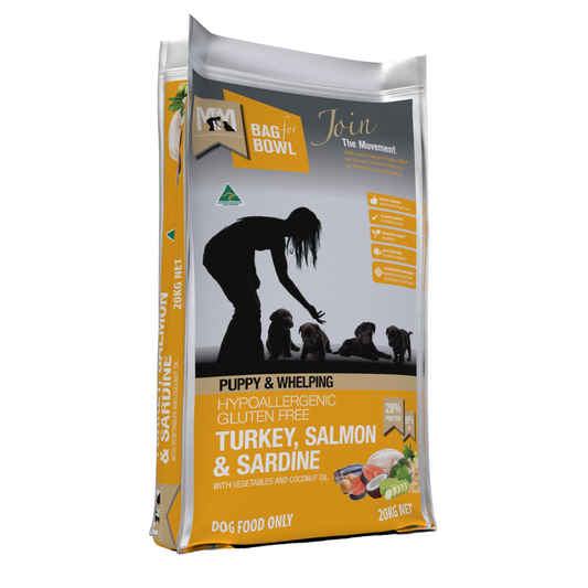 MFM Puppy Turkey, Salmon & Sardine Gluten Free (Gold)