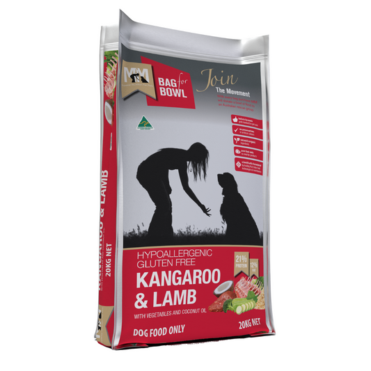 MFM Dog Kangaroo & Lamb Gluten Free (Red)