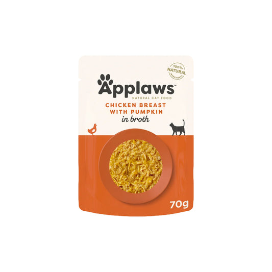 Applaws Cat Broth Pouch Chicken & Pumpkin 70g (16pk)