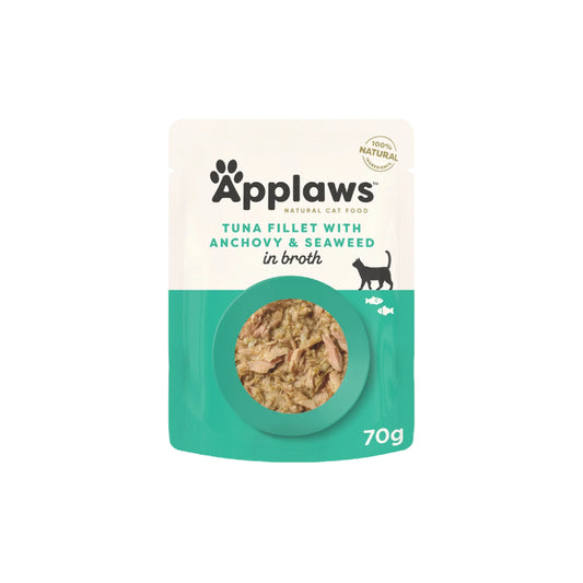 Applaws Cat Broth Pouch Tuna & Anchovy 70g (16pk)