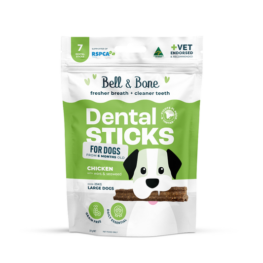 Bell & Bone Dog Dental Sticks Chicken, Mint & Seaweed Adult (7pc)