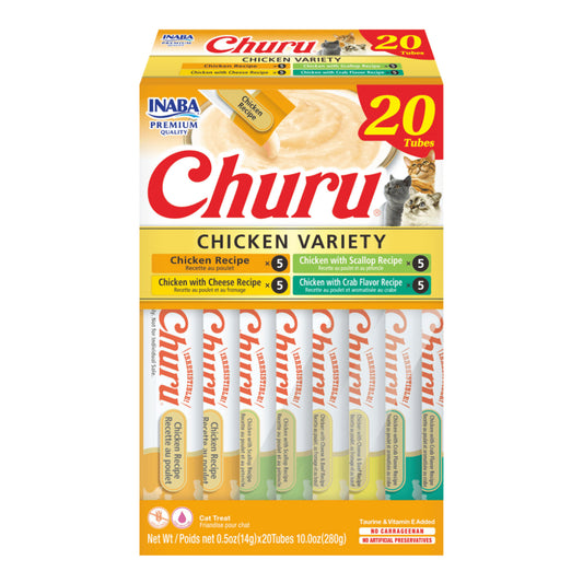 INABA Cat Churu Puree Chicken Varieties 14g (20pc Box)