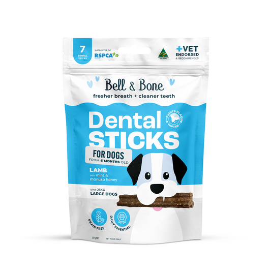 Bell & Bone Dog Dental Sticks Lamb, Mint & Manuka Honey Adult (7pc)