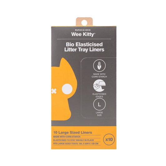 Wee Kitty Bio Elasticised Litter Tray Liners Large (10pk)