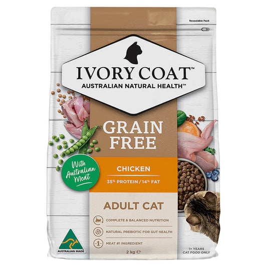 Ivory Coat Grain Free Adult Cat Chicken with Coconut Oil