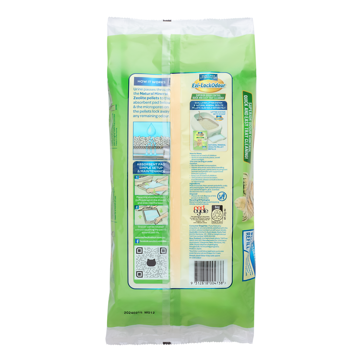 Ezi-LockOdour Absorbent Cat Pads