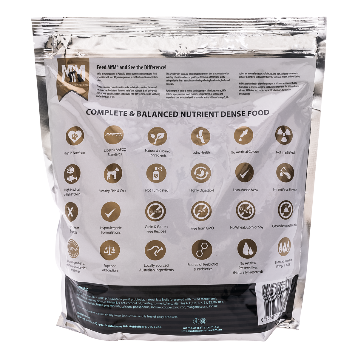 MFM Dog Single Protein Kangaroo Grain & Gluten Free (Blue)