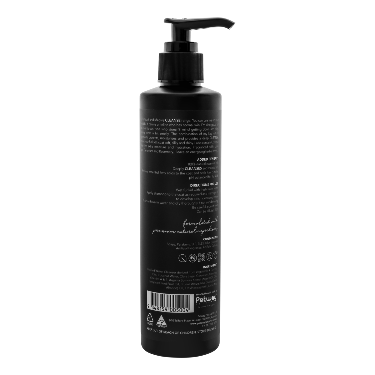 Woof & Meow CLEANSE Shampoo 250ml