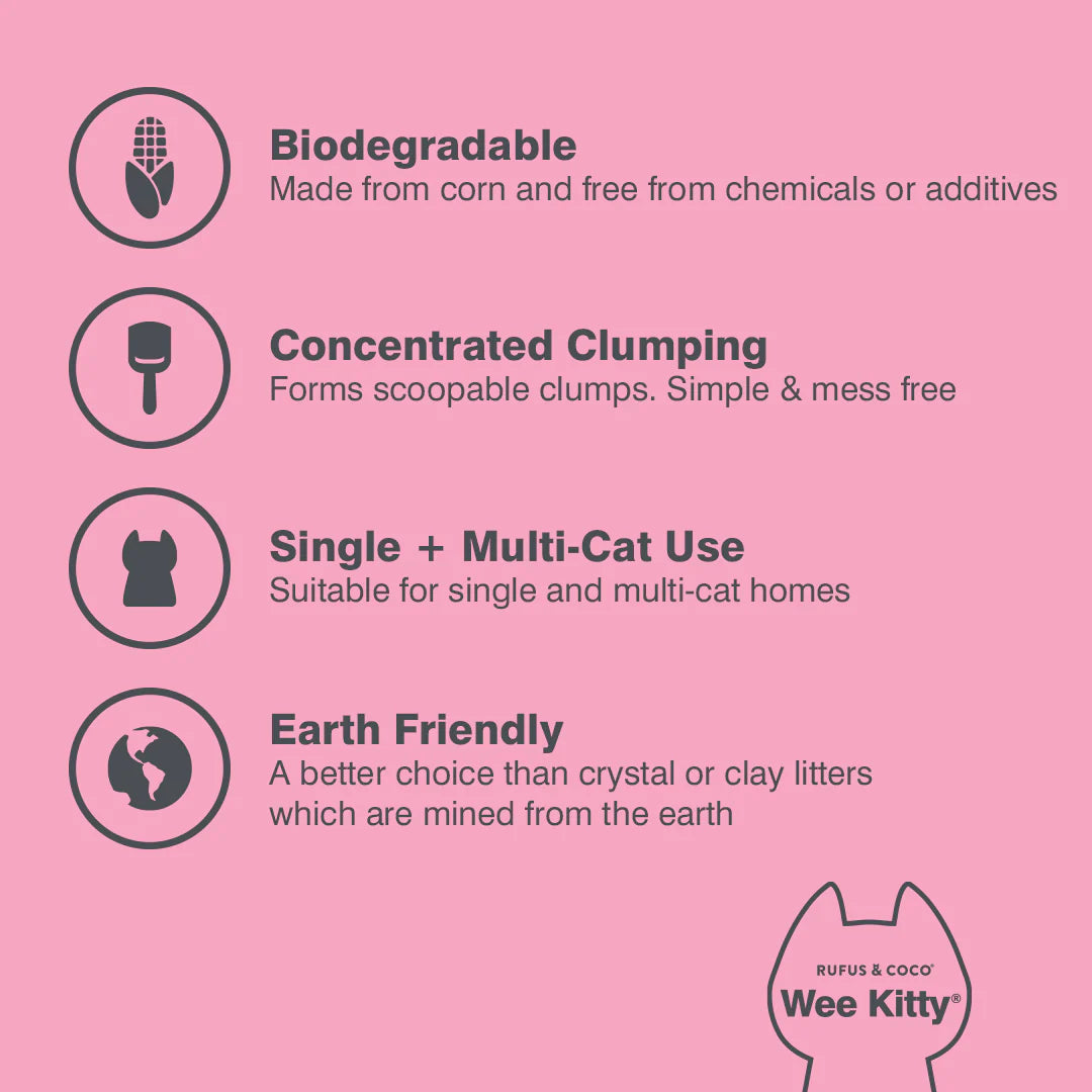 Wee Kitty Kitten Corn Clumping Litter