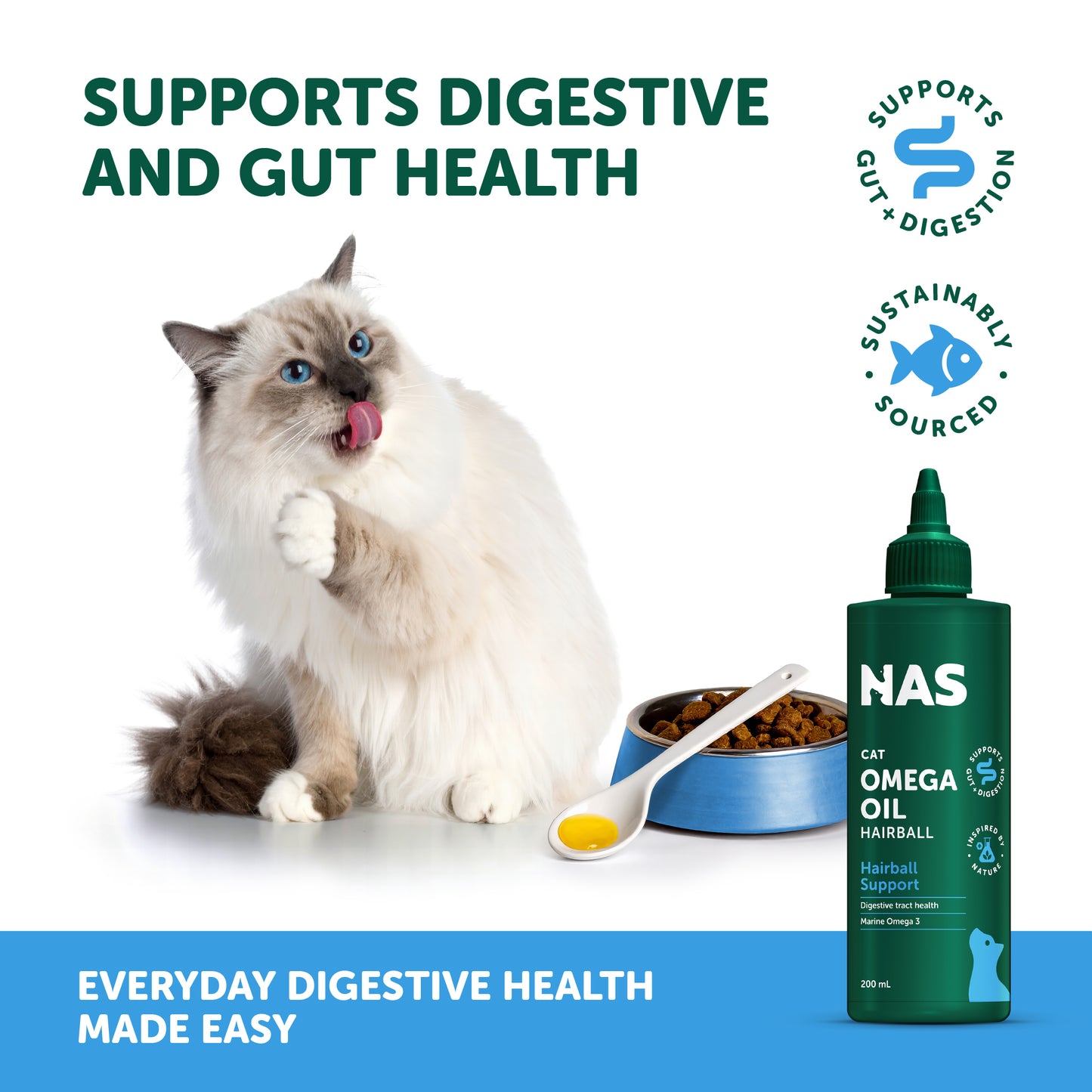 NAS Omega Oil - Cat Hairball 200ml