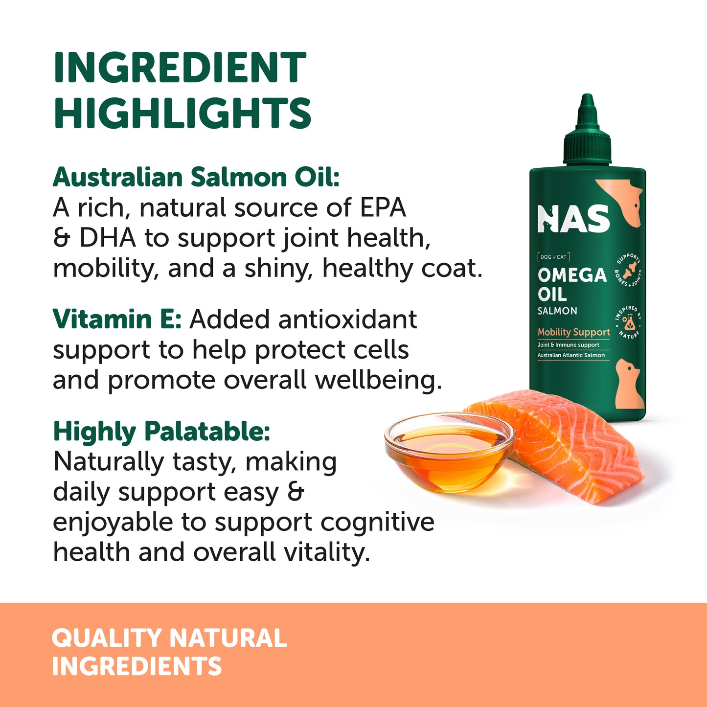NAS Omega Oil - Salmon 500ml