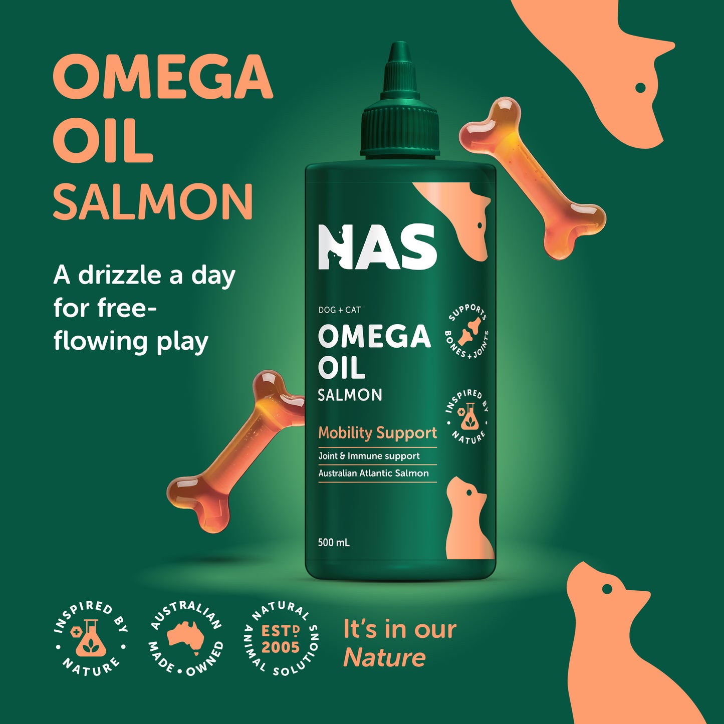NAS Omega Oil - Salmon 500ml