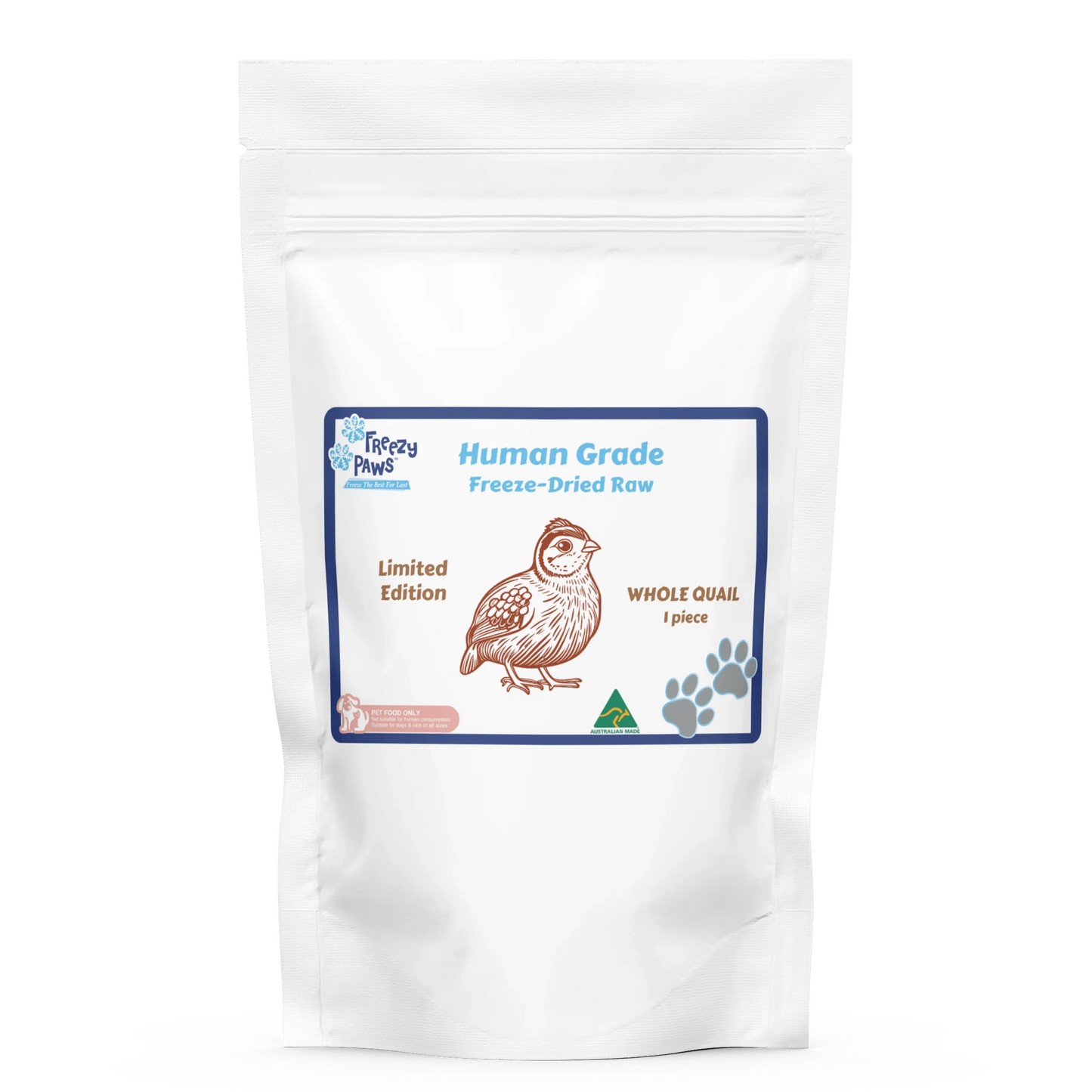 Freezy Paws Freeze Dried Whole Quail (1pc)