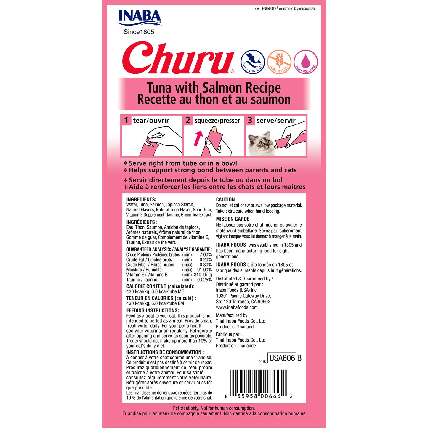 INABA Cat Churu Puree Salmon Tuna 56g (6pk)