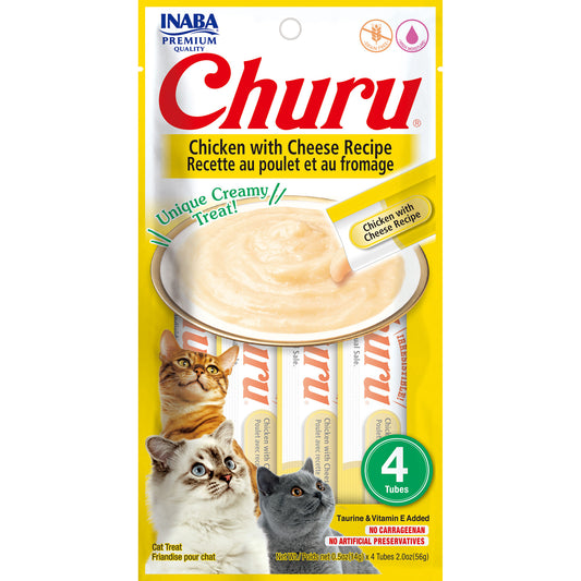 INABA Cat Churu Puree Chicken With Cheese 56g (6pk)