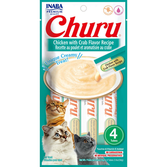 INABA Cat Churu Puree Chicken With Crab 56g (6pk)