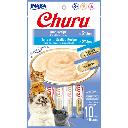 INABA Cat Churu Puree Tuna Varieties 14g (10pc Box)
