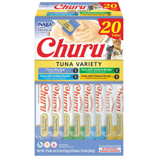 INABA Cat Churu Puree Tuna Varieties 14g (20pc Box)