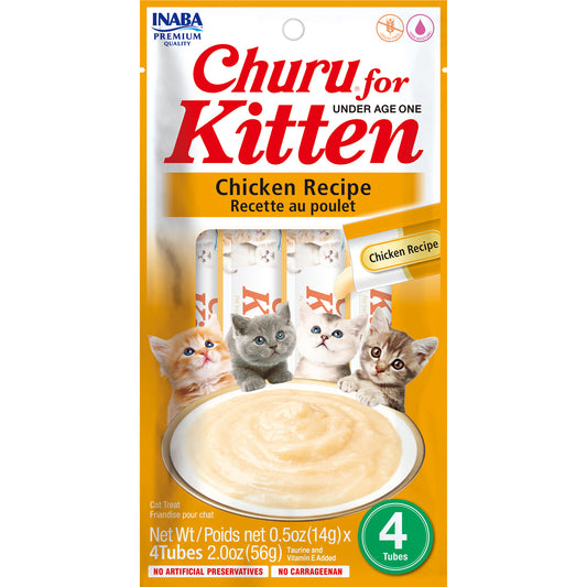 INABA Cat Churu Puree Kitten Chicken 56g (6pk)