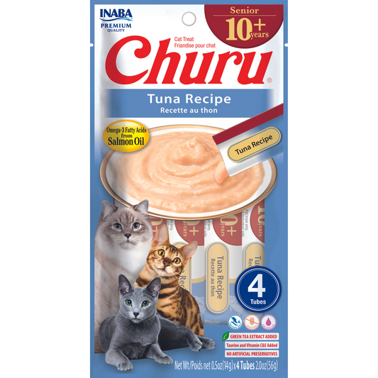 INABA Cat Churu Puree Senior 10+ Tuna 56g (6pk)