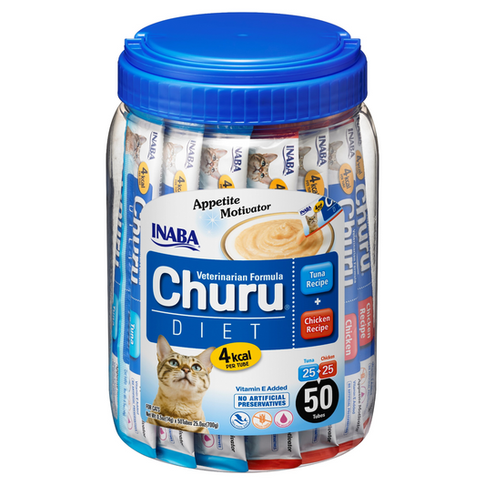 INABA Cat Churu Puree Diet Tuna & Chicken 14g (50pc Box)