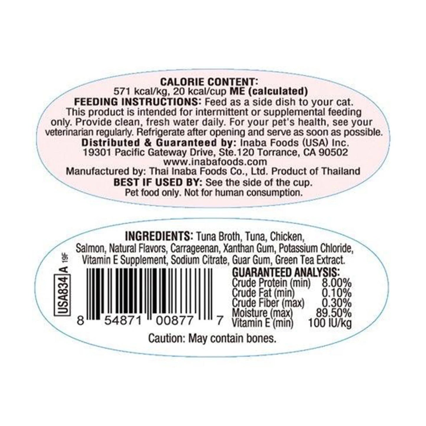 Inaba Cat Twins Tuna & Chicken with Salmon in Tuna Broth 70g (6pk)