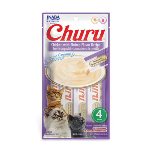 INABA Cat Churu Puree Chicken With Shrimp 56g (6pk)