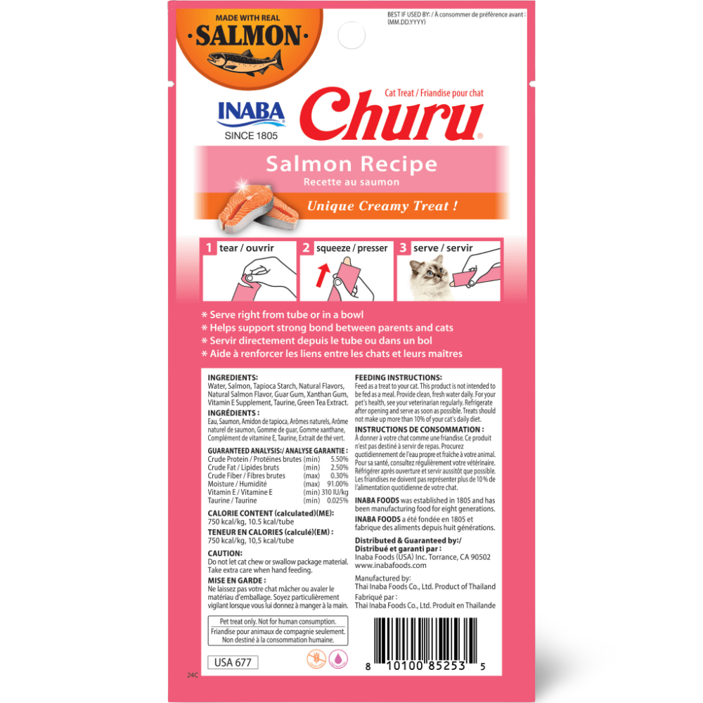 INABA Cat Churu Puree Salmon 56g (6pk)