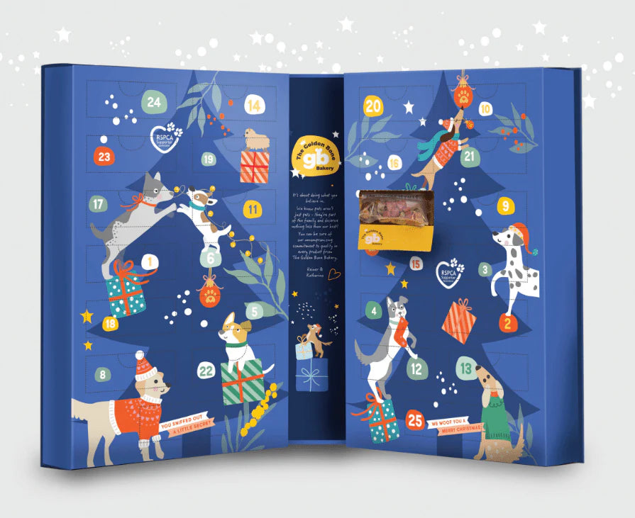 The Golden Bone Bakery Dog Christmas Advent Calendar Book Style