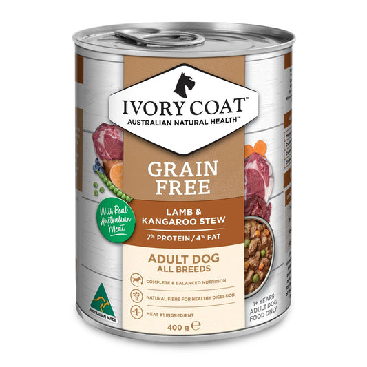 Ivory Coat Dog Lamb & Kangaroo Stew 400g (12pk)