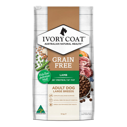 Ivory Coat Dog Adult Grain Free Large Breed Lamb 2kg