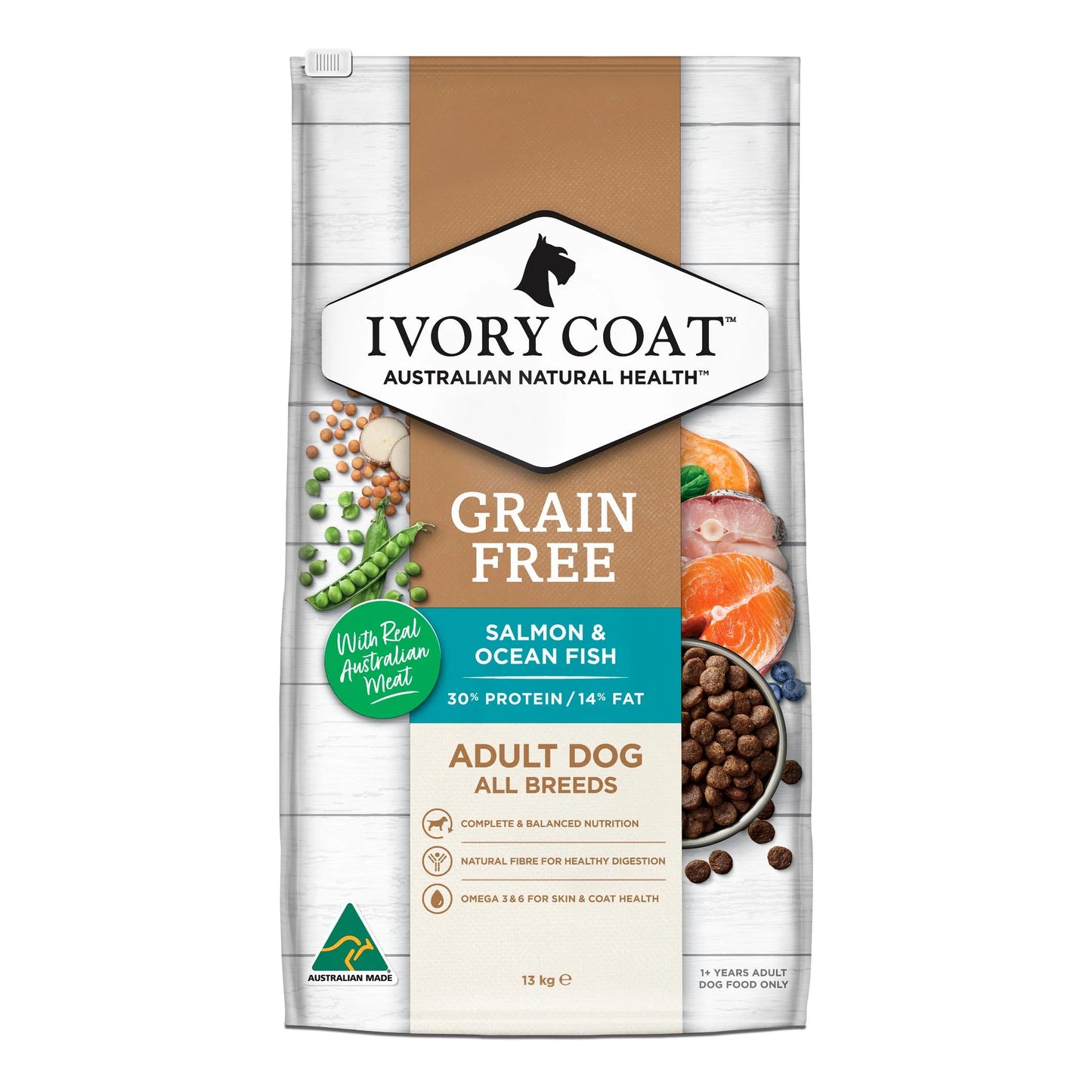 Ivory Coat Dog Grain Free Ocean Fish & Salmon