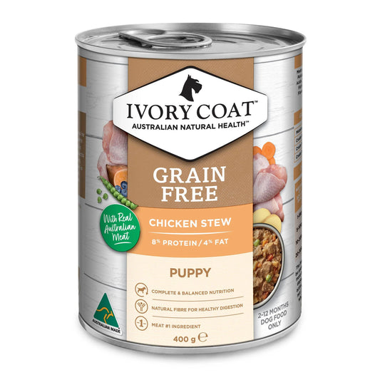 Ivory Coat Puppy Grain Free Chicken Stew 400g (12pk)