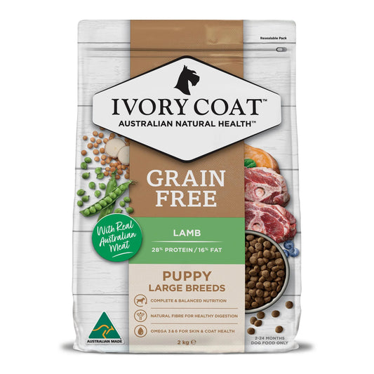 Ivory Coat Puppy Grain Free Large Breed Lamb