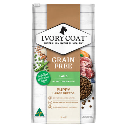 Ivory Coat Puppy Grain Free Large Breed Lamb