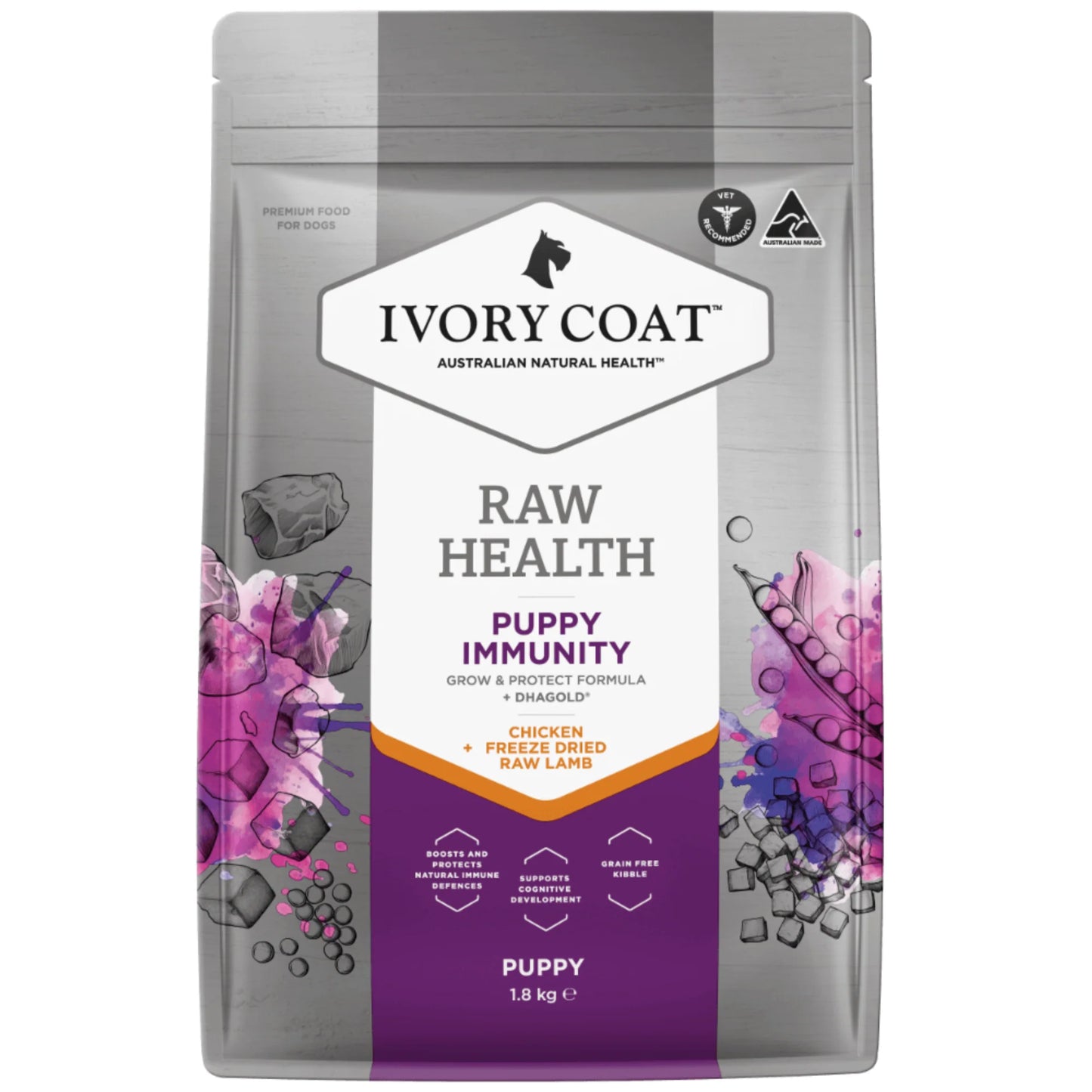 Ivory Coat Puppy Raw Health - Immunity
