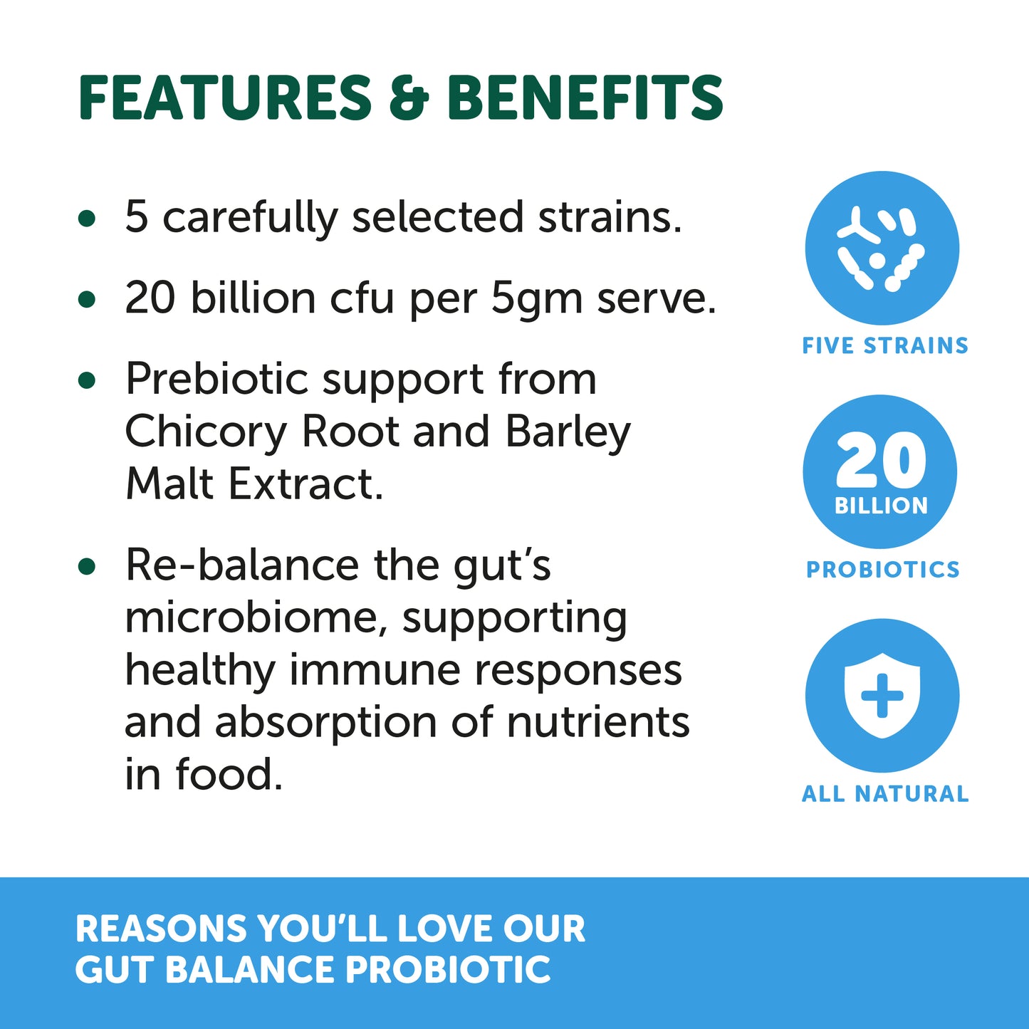 NAS Gut Balance Probiotic Natural