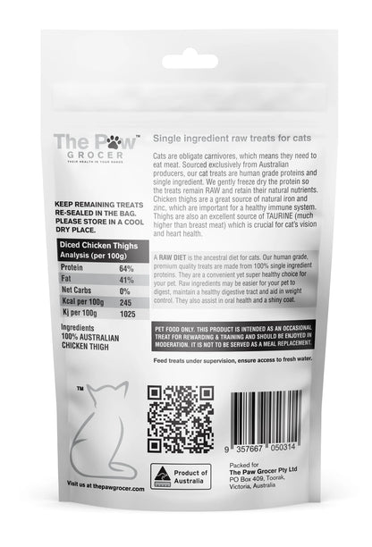 The Paw Grocer Cat Freeze Dried Chicken Thigh 50g