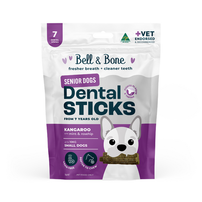 Bell & Bone Dog Dental Sticks Roo Mint Rosehip Senior (7pc)