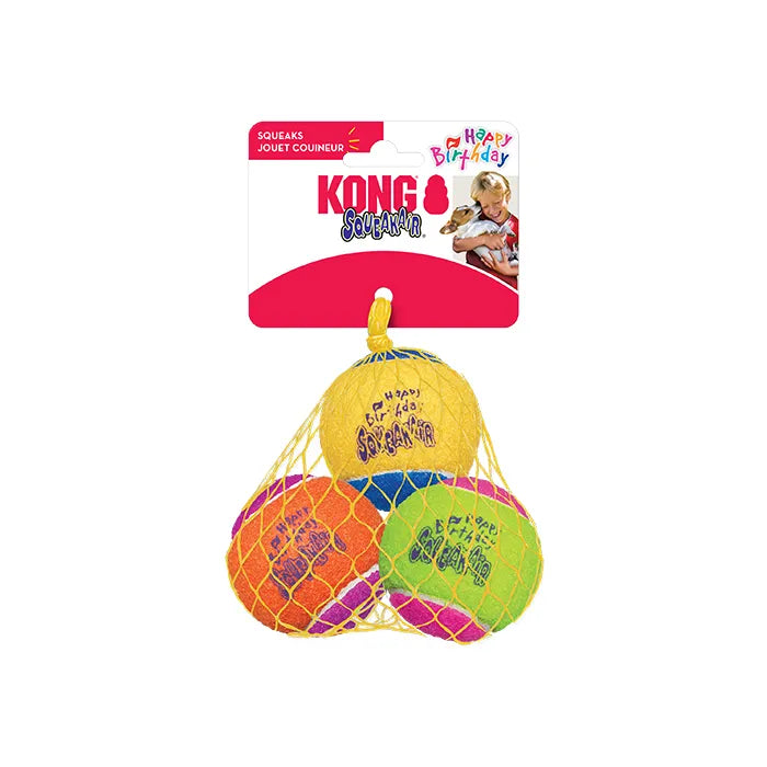 KONG Dog Airdog Squeaker Birthday Balls
