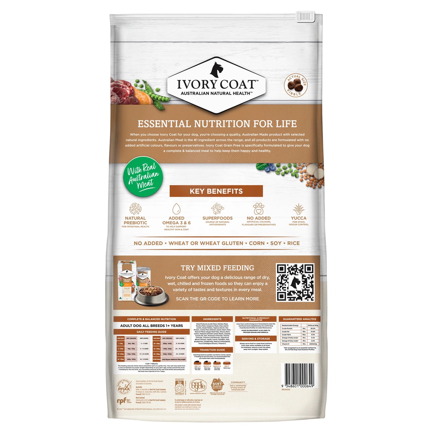 Ivory Coat Dog Grain Free Lamb & Kangaroo