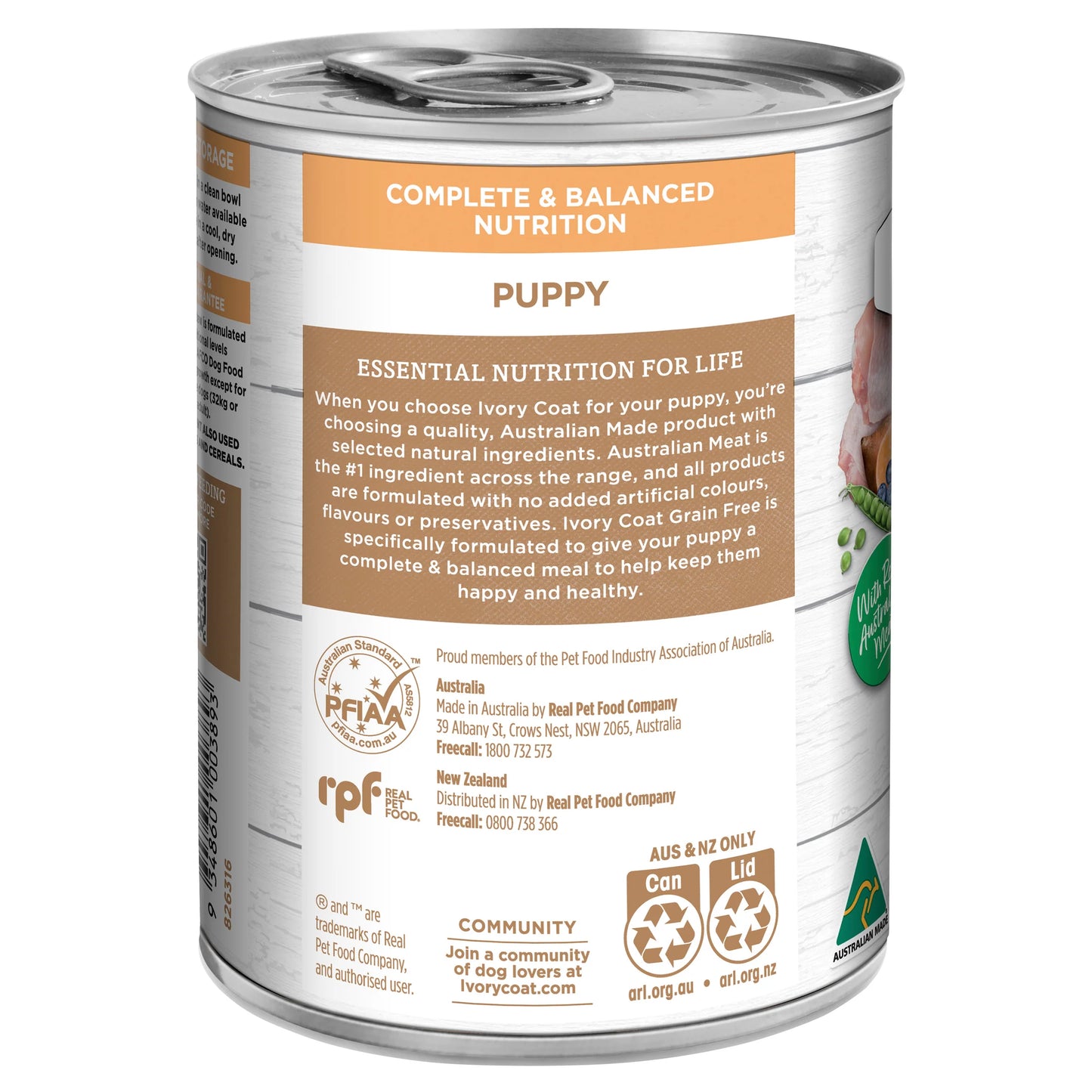 Ivory Coat Puppy Grain Free Chicken Stew 400g (12pk)