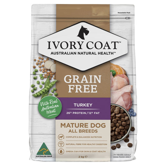 Ivory Coat Senior Grain Free Fat Reduced Turkey 2kg