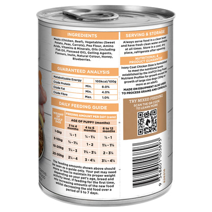 Ivory Coat Puppy Grain Free Chicken Stew 400g (12pk)